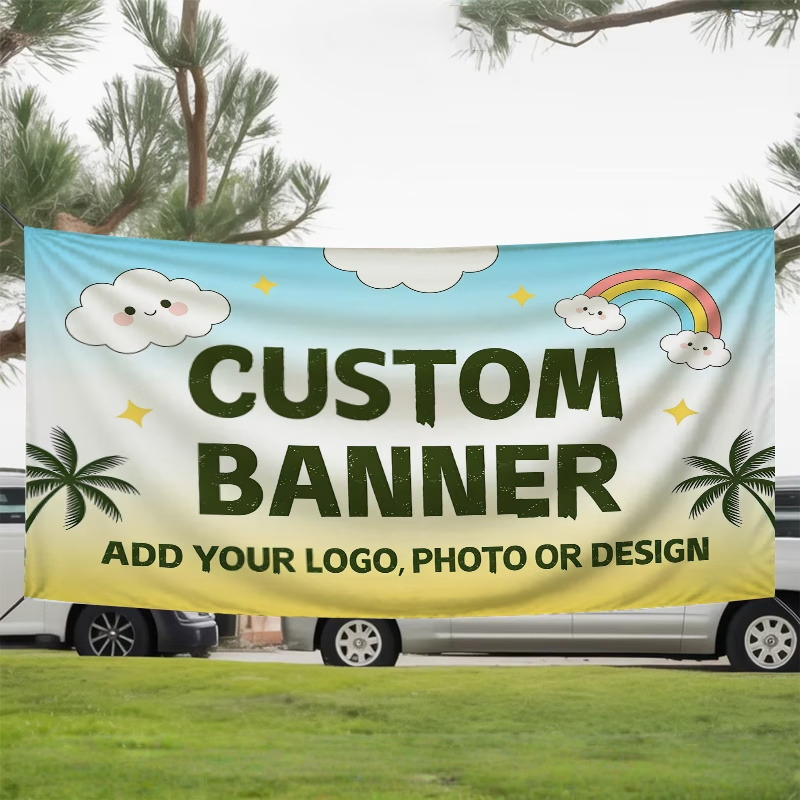 Auto Repair Shop Logo - Bendera Spanduk Kustom Cocok Untuk Bengkel