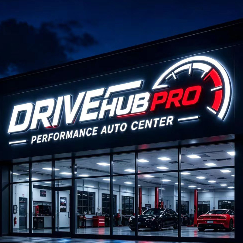 Tanda Huruf LED 3D Kustom Berc - Auto Repair Shop Logo ulasan dan harga